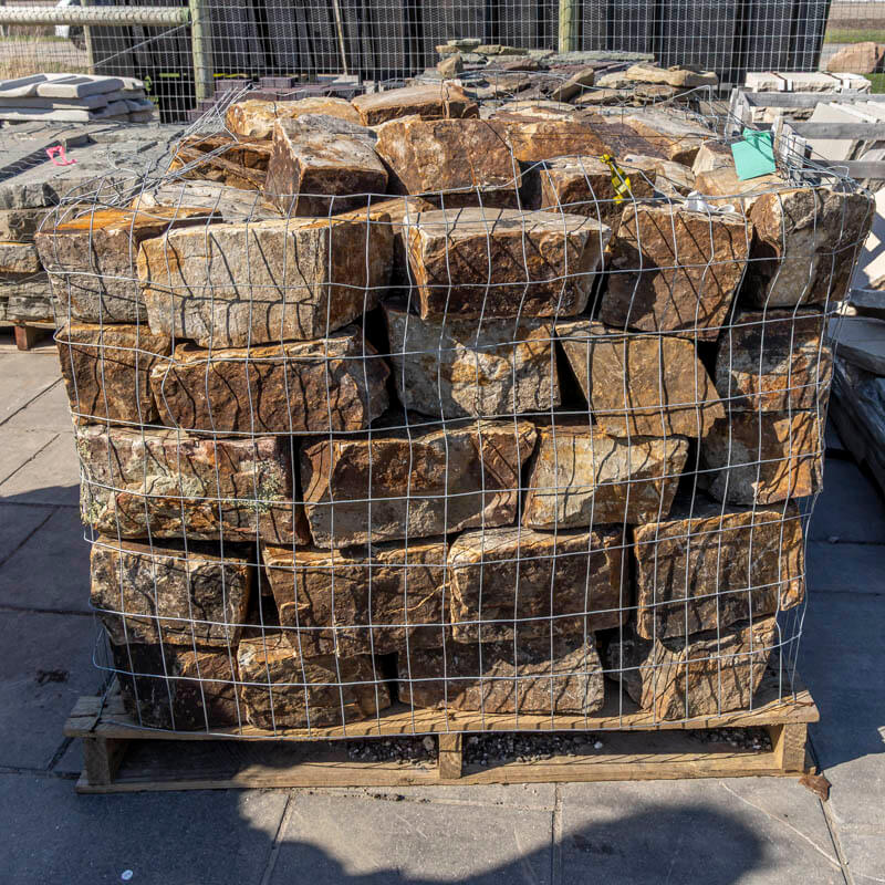 Tennessee Brown Chop Blocks | Fox Landscape Supply